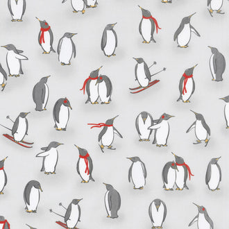 Animal Kingdom - Penguin Grey Yardage