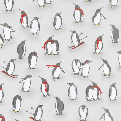 Animal Kingdom - Penguin Grey Yardage