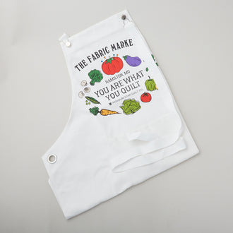 Missouri Star You Are What You Quilt 15oz White Canvas Apron