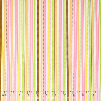 Sweet Baby Girl - Stripes Multi Yardage