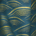 Imperial Collection 14 - Garden Colorstory Waves Teal Metallic Yardage