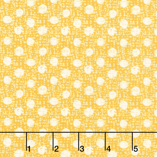 Sweet Safari - Textured Dots Yellow Yardage Primary Image