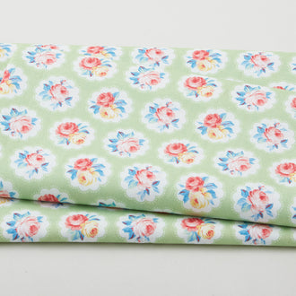 Country Cottage - Sunlit Days Mint 2 Yard Cut