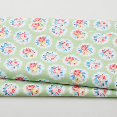 Country Cottage - Sunlit Days Mint 2 Yard Cut
