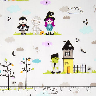 Halloween Magic - Main Gray Yardage