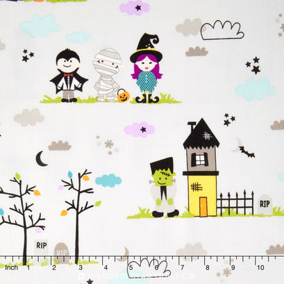Halloween Magic - Main Gray Yardage