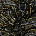 Christmas Musical - Holiday Songs Black Metallic Yardage Alternative View #1
