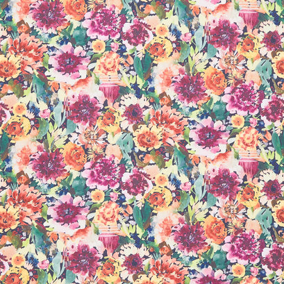 Floribunda - Bloomindian Summer Midnight Yardage