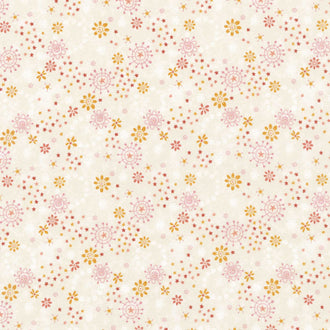 Gift of Grateful Praise - Floral Wreath Cream/Multi Yardage