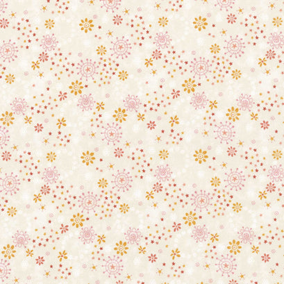 Gift of Grateful Praise - Floral Wreath Cream/Multi Yardage