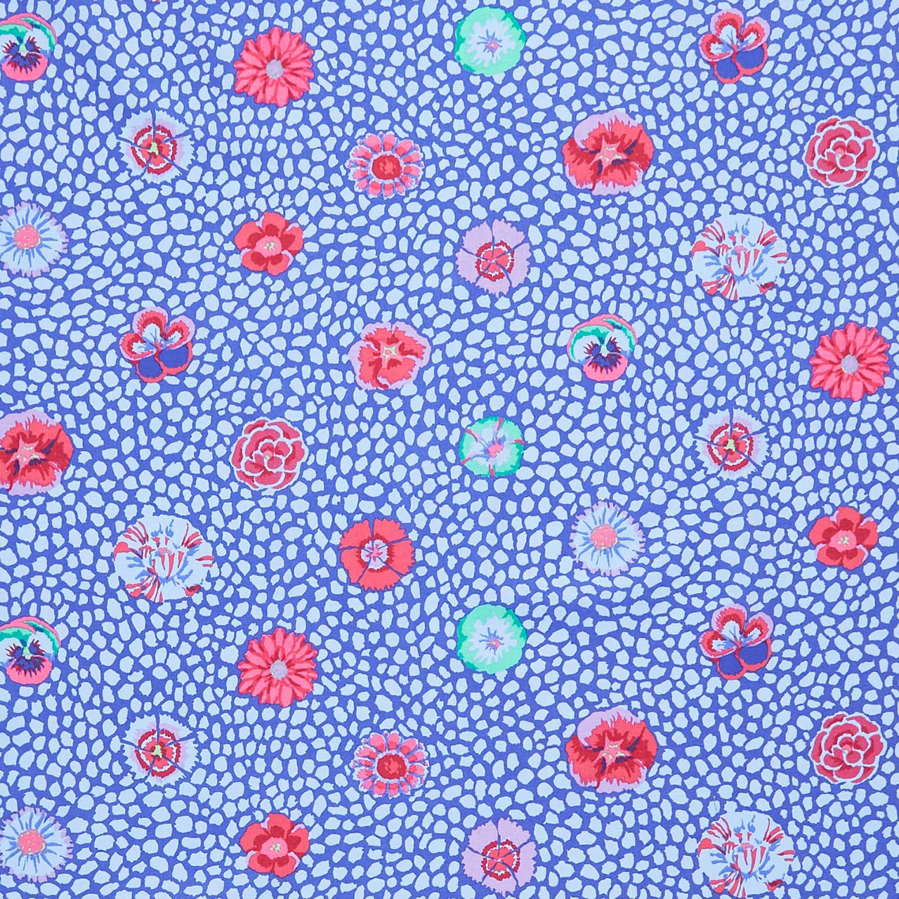 Kaffe Collective - Guinea Flower Cobalt Yardage Primary Image