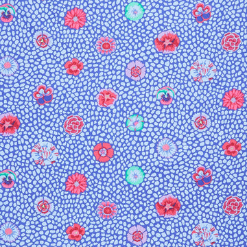 Kaffe Collective - Guinea Flower Cobalt Yardage Primary Image