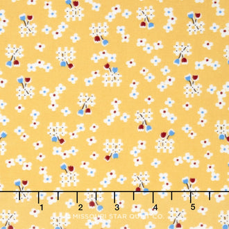 Toy Chest 2 - Toy Floral Yellow Yardage