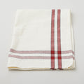 Cream Towel With Red Stripes