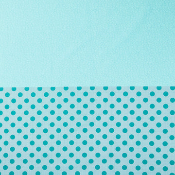 Celebrating 50 Years of Moda - Four In One Blender Print Aqua Yardage