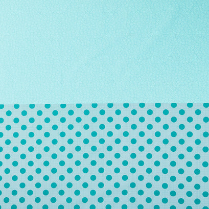Celebrating 50 Years of Moda - Four In One Blender Print Aqua Yardage