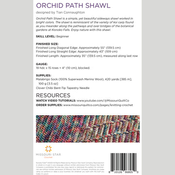 Digital Download - Orchid Path Crochet Shawl Pattern