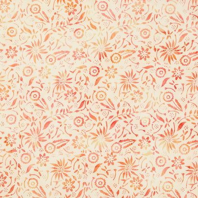 Just Dandy Batiks - Flutter Flowers Neutral Yardage