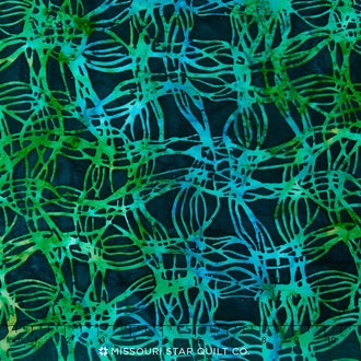 Artisan Batiks - Scribbles Weave Emerald Yardage