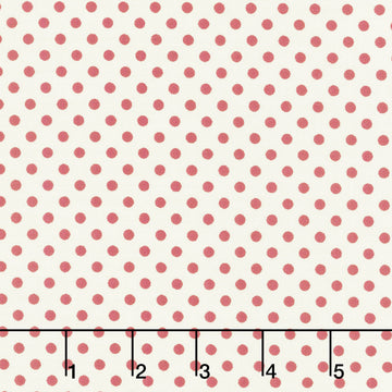 Creating Memories - Winter - Woven Polkadot Red Yardage Primary Image