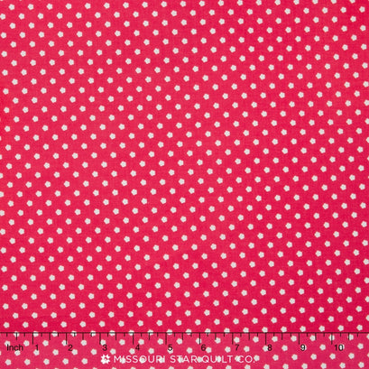 Flutterberry - Spot Red Yardage