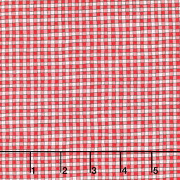 I Heart You - Gingham Red Yardage