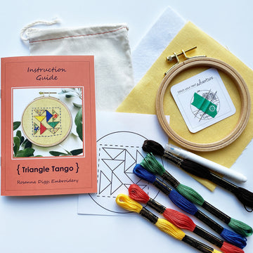 Triangle Tango Embroidery Kit