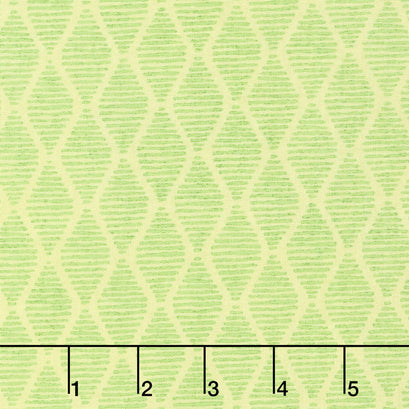 Fruitful Pleasures - Diamonds Green Yardage