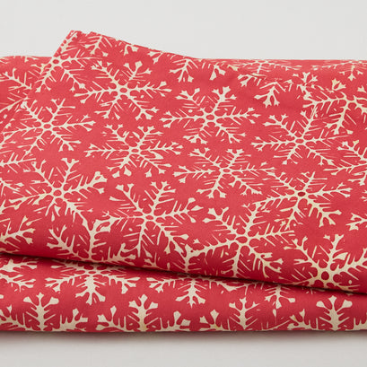 Winter Wonders Batiks - Snowflake Hexagon Barn 2 Yard Cut
