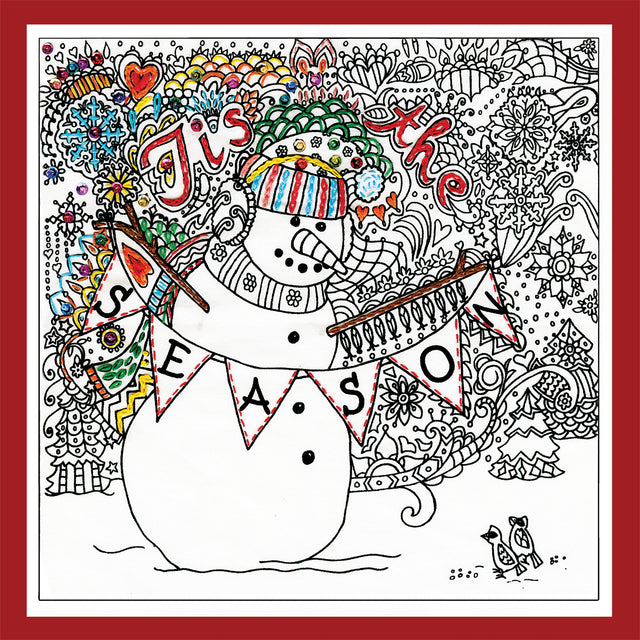 Zenbroidery Christmas Snowman Embroidery Kit Primary Image