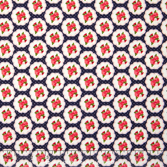 Posy Garden - Posy Scallop Navy Yardage