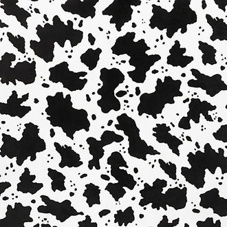 Cuddle® Prints - Cow Moo Black Digitally Printed Yardage