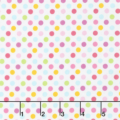 Fairy Garden - Garden Dot White Yardage