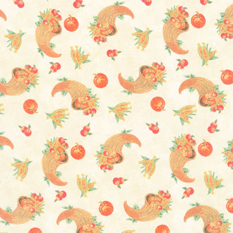 Gnome-kin Patch - Cornucopia Toss Beige Yardage