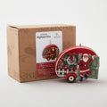 Jim Shore Heartwood Creek Santa in Plaid Camper Ornament Alternative View #1
