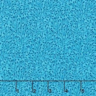 Whimsy - Vines Teal Yardage
