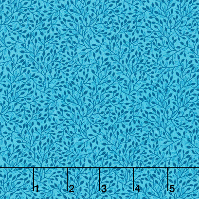 Whimsy - Vines Teal Yardage