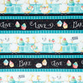 Sweet Little Pleasures - Gnome Repeating Stripe Multi Yardage Primary Image