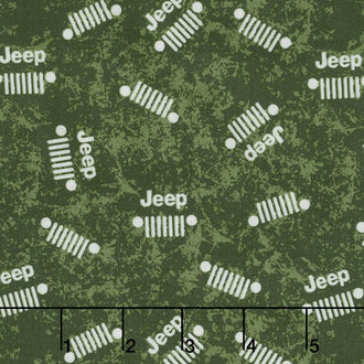 Jeep - Jeep Logo Green Yardage