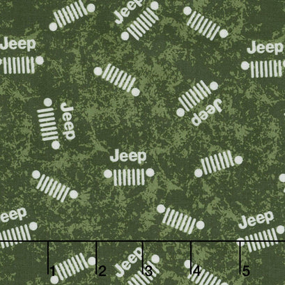 Jeep - Jeep Logo Green Yardage