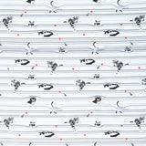 Cats (Timeless Treasures) - Peekaboo Shade Cats White Yardage Primary Image