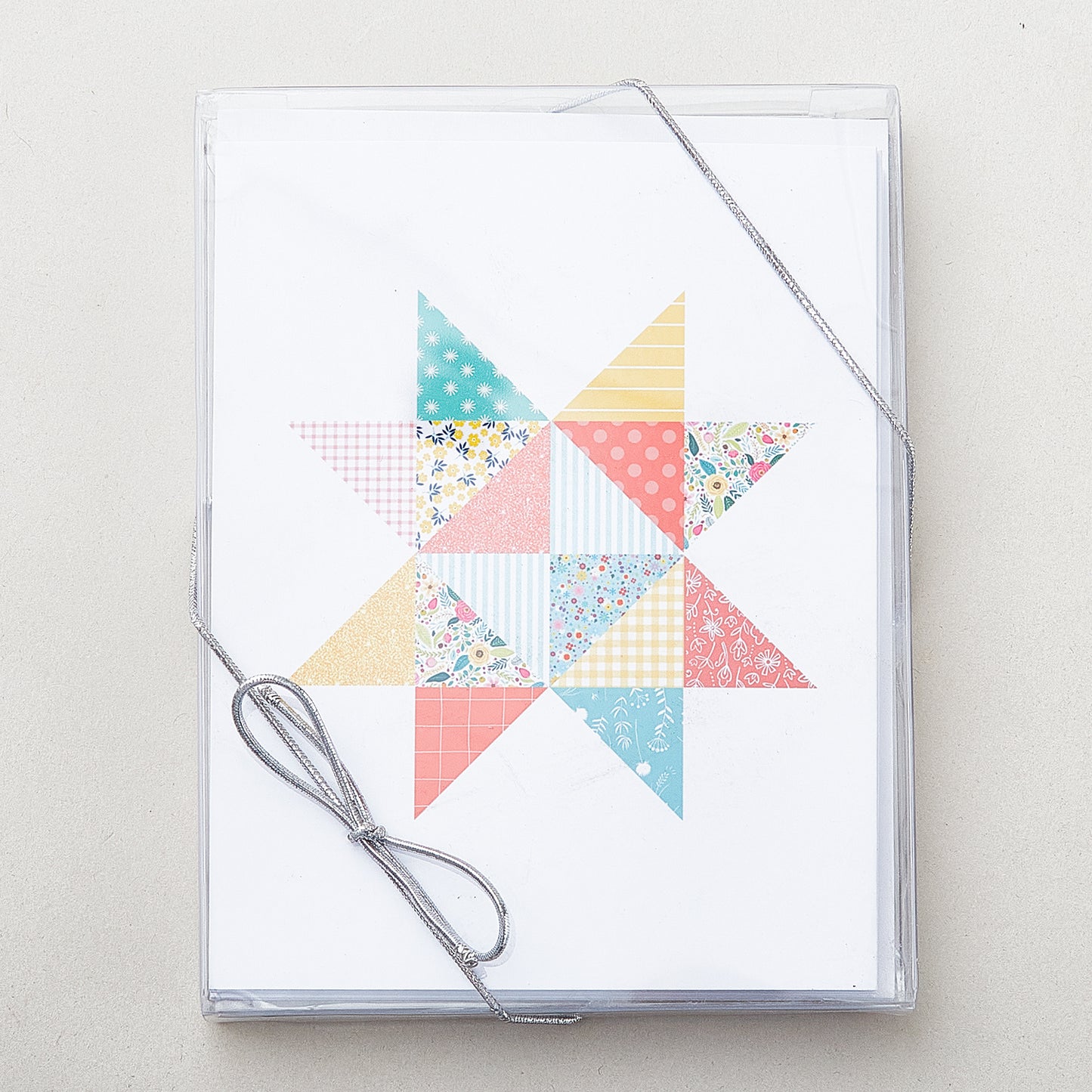 Quilt Star Patchwork Notecards Boxed Set of 6 Alternative View #1
