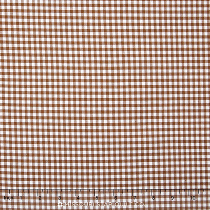 Carolina Gingham - 1/8" Woven Check Chocolate Yardage