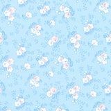 Blast from the Past - Flowers Blue Yardage