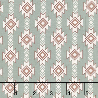 Let's Get Lost in the Woods - Geometric Sage Yardage