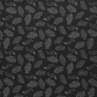 Made to Race - Tone-on-Tone Black Yardage