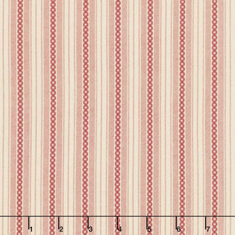 Garnets and Gingham - Stripe Cream Yardage