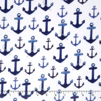 Down by the Sea - Anchors Navy Yardage