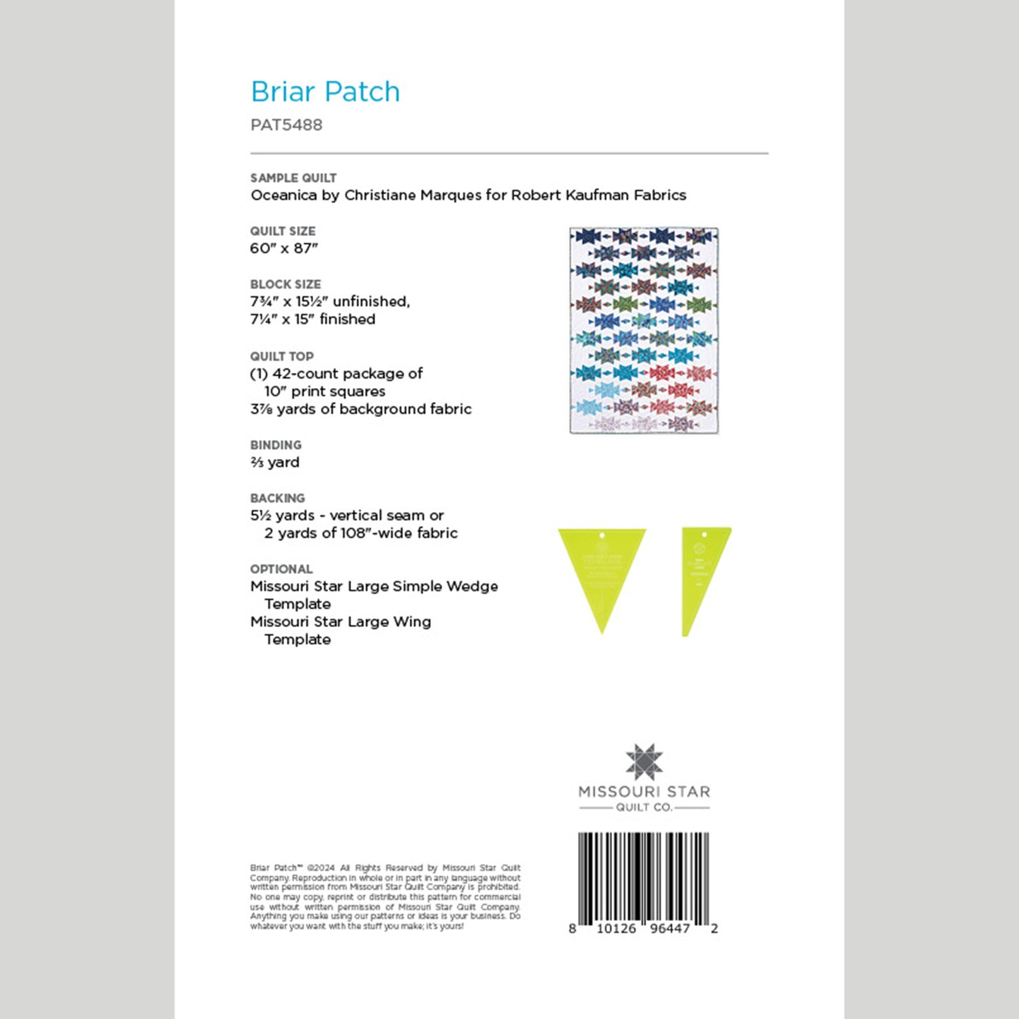 Digital Briar Patch Quilt Pattern by Missouri Star Alternative View #1