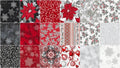 Holiday Flourish 10 Scarlet Charm Pack